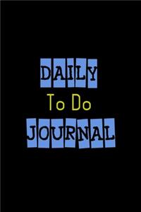 Daily To Do Journal