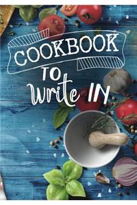 Cookbook to Write in