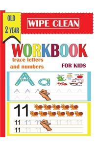 wipe clean workbook trace letters and numbers for kids old 2 year
