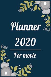 Planner 2020 for movie