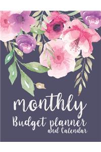 Monthly Budget Planner and Calendar