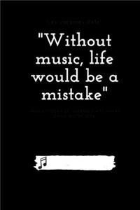 Blank Music Sheet Notebook