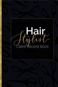 Hair Stylist Client Record Book