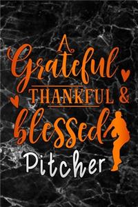 grateful thankful & blessed pitcher
