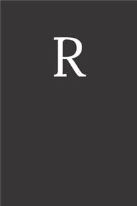Buchstabe R Notizbuch