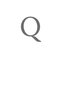 Buchstabe Q Notizbuch