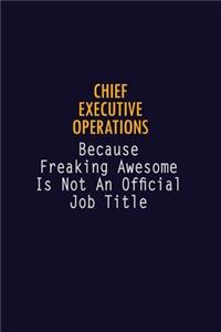 Chief Executive Operations Because Freaking Awesome is not An Official Job Title
