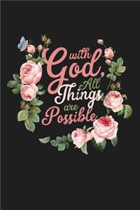 With God All Things Are Possible Prayer Bible Verse Matthew 19