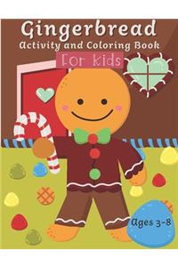 Gingerbread Activity and Coloring Book Ages 3-8