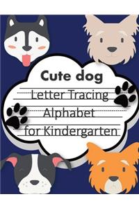 Trace Letters alphabet for kindergarten child's writing muscles