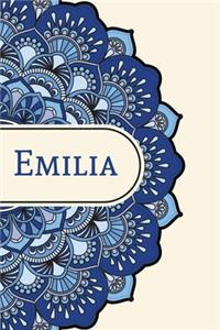 Mandala Notebook with Personalized Monogram Emilia