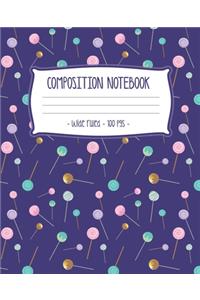 COMPOSITION NOTEBOOK Wide Ruled