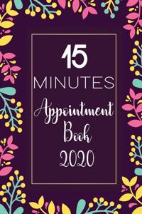 15 Minutes Appointment book for 2020