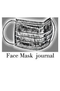 Face Mask themed Blank Journal sir Michael designer