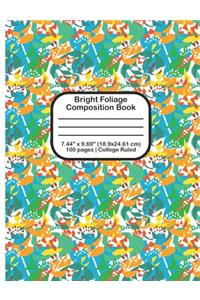 Bright Foliage Composition Book