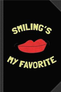 Smiling's My Favorite Vintage Journal Notebook