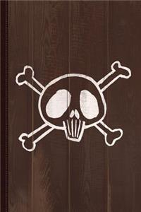 Pirate Skull and Bones Sketch Journal Notebook