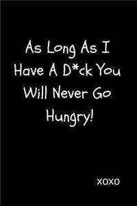 As Long as I Have a D*ck You Will Never Go Hungry!