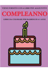 Libro da colorare per bambini di 4-5 anni (Compleanno)