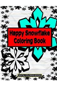 Happy Snowflake Coloring Book