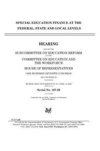 Special education finance at the federal, state and local levels