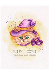 2019 - 2020 Calendar Planner Weekly And Monthly