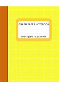 Graph Paper Notebook 1 inch Squares