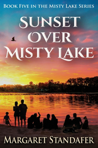 Sunset Over Misty Lake