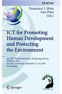 Ict for Promoting Human Development and Protecting the Environment