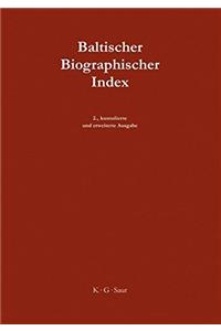 4: Baltischer Biographischer Index / Baltic Biographical Index