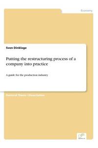 Putting the restructuring process of a company into practice