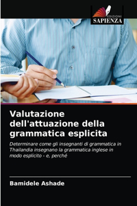 Valutazione dell'attuazione della grammatica esplicita