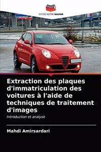 Extraction des plaques d'immatriculation des voitures à l'aide de techniques de traitement d'images