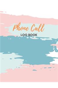 Phone Call Log Book