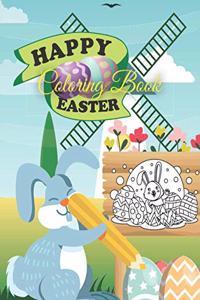 Happy Easter Coloring Book