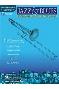 Jazz & Blues Playalong Solos for Trombone Book/Online Audio