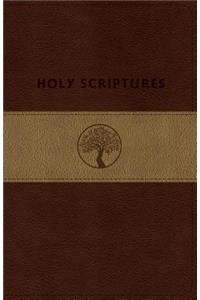 Tlv Personal Size Giant Print Reference Bible, Holy Scriptures, Brown/Sand Duravella