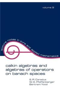 Calkin Algebras and Algebras of Operators on Banach Spaces