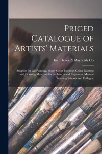 Priced Catalogue of Artists' Materials