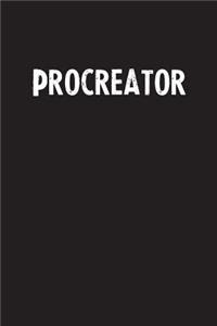 Procreator: Simple Blank Lined Notebook Journal