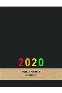 2020 weekly planner for business