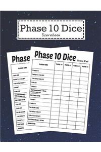 Phase 10 Dice Scorebook