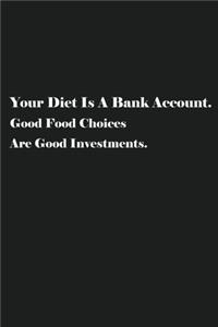Your Diet Is A Bank Account. Good Food Choices Are Good Investments.