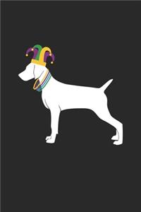 Weimaraner Journal - Weimaraner Notebook - Mardi Gras Gift for Weimaraner Lovers