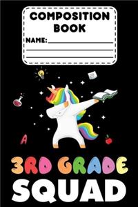 Composition Book 3rd Grade Squad