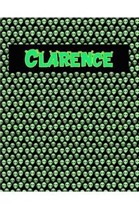 120 Page Handwriting Practice Book with Green Alien Cover Clarence