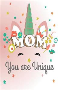 Mom You Are Unique A5 Dot Grid Notebook For Creative Journaling