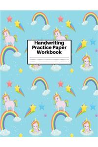 Handwriting Practice Paper Workbook