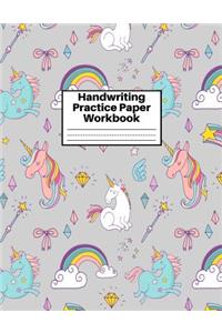 Handwriting Practice Paper Workbook