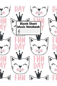 Blank Sheet Music Notebook